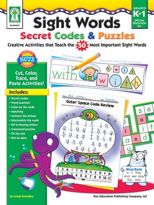 cover image of Sight Words Secret Codes & Puzzles
